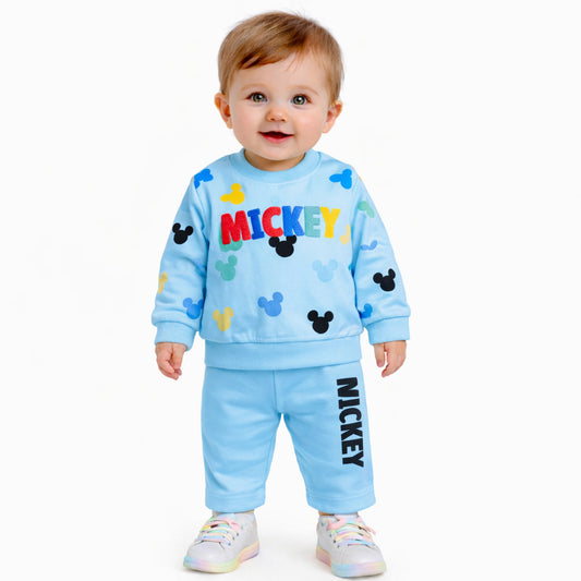 Infant Boys Fine Jersey 2 PC Suit Micky-Blue