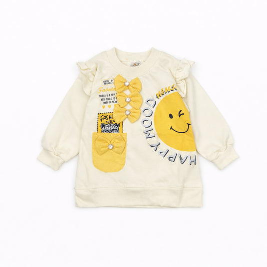 Girls Fine Jersey 2 PC Suit 1349-Yellow